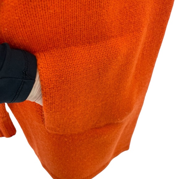 Marconi Cashmere & Wool Long Cardigan Medium Orange - Picture 9 of 15